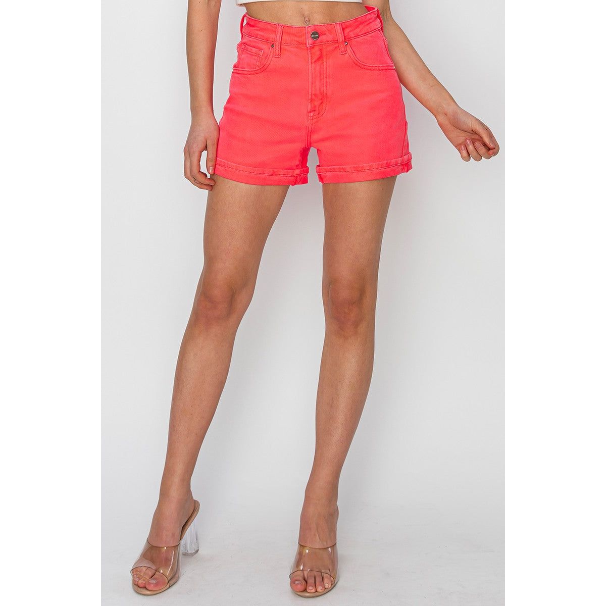 Risen Coral Lacey Shorts